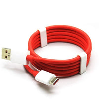 USB Type C cable in red for quick charging