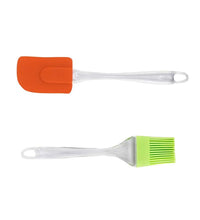 Kitchen tool set including large brush and spatula