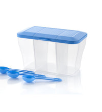 750ml square plastic storage box, versatile for kitchen and home use.