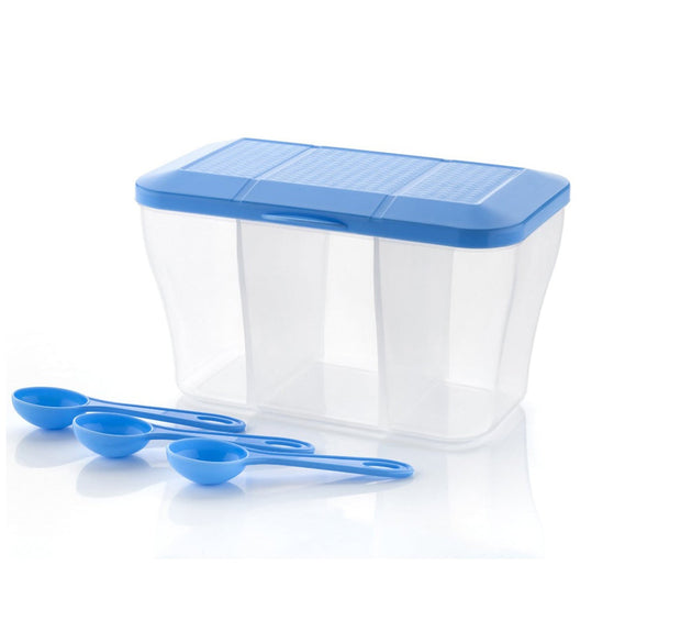 750ml square plastic storage box, versatile for kitchen and home use.