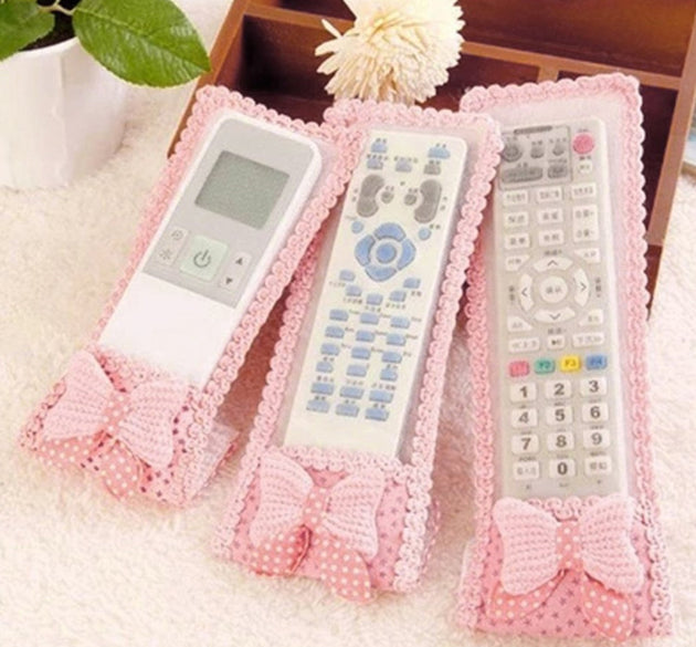 Bow knot remote control cover for dust protection