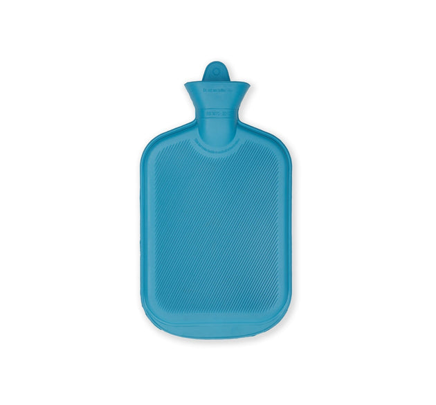 Medium-sized rubber hot water bag for pain relief and heating therapy.