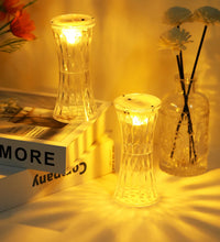 Transparent crystal lamp ideal for soft lighting in children's rooms