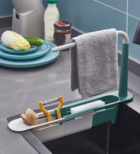 Kitchen drying rack, expandable and compact