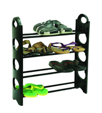 4-shelf shoe rack, sturdy and space-saving storage for footwear