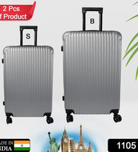 Big and small suitcase bags in various colors