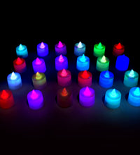 Multicolor LED tealights for festive home decor