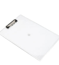 Transparent exam pad with measuring side