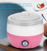 Top view of the yogurt maker with container.