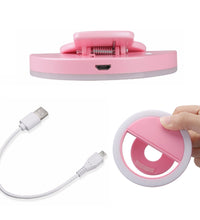 Selfie ring light with stand, ideal for videos