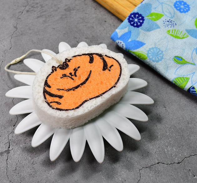 Cartoon design scouring pad