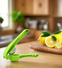 Multifunctional plastic lemon squeezer with opener