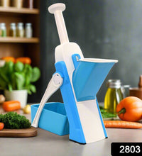 Multi-functional vegetable chopper with hand press