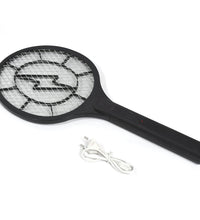 Mosquito racket with electric zap feature