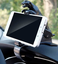 Jaguar-shaped phone clip for car use