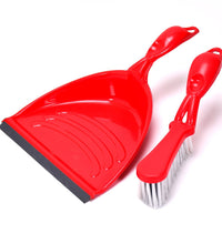 Multipurpose dustpan set for various cleaning tasks.