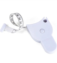 Fitness measuring tape for body measurements.