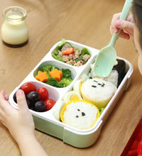 Leak-proof 4-compartment lunch box