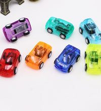 Compact pull back toy car for entertainment.