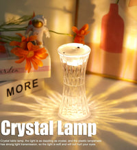 Crystal night light with gentle illumination for hotel and office use