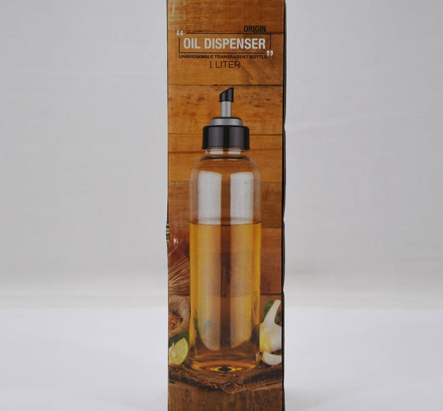 Oil Dispenser Transparent Plastic Oil Bottle