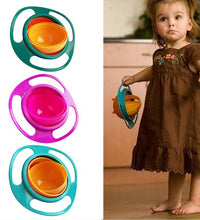 Durable rotating bowl designed for toddlers, helping to keep mealtimes tidy.