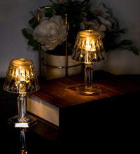 Crystal table lamp with reflection light.