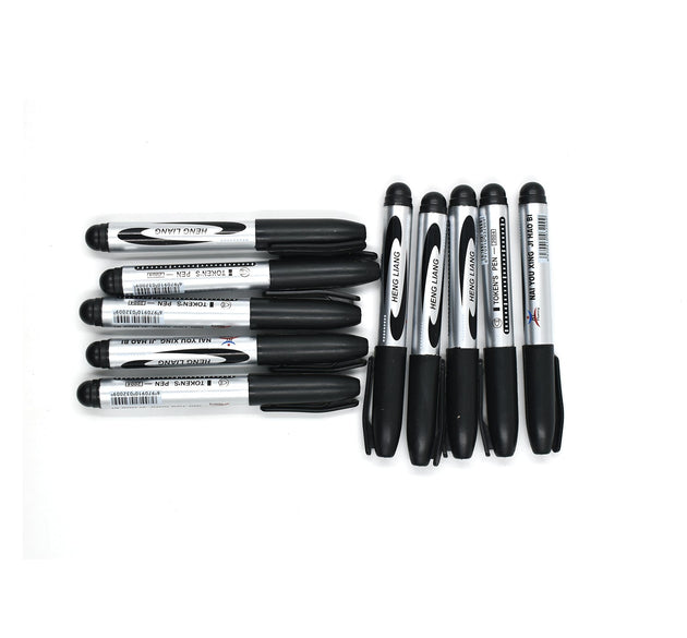 Black markers for school and office