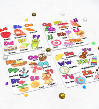 ABC jigsaw puzzle for kids, colorful and educational