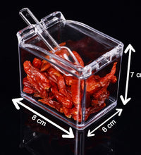 Multi-compartment acrylic spice box