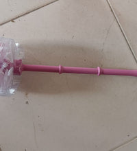 Plastic toilet cleaning brush