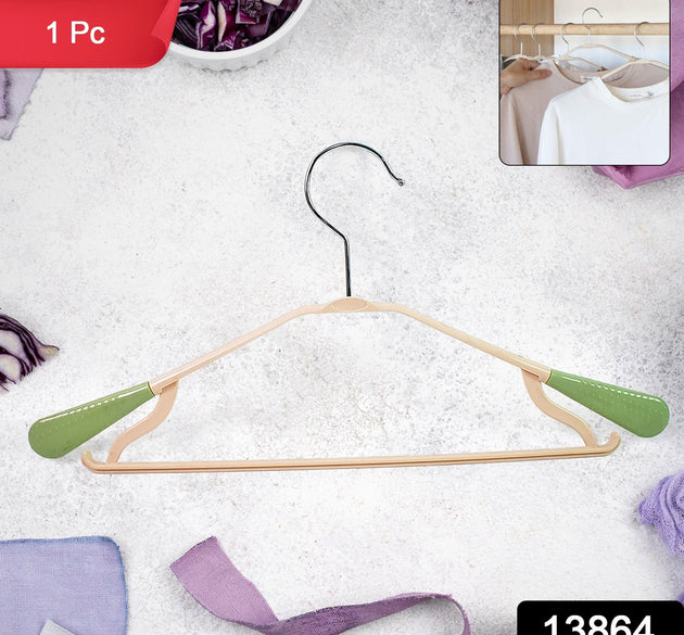 PP Cloth Hanger Set of 1 with Zinc Plated Steel Hook (1 Pc)