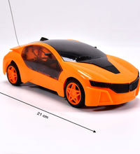 Remote racing car with 3D lighting and directional control