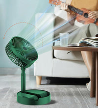 Portable and foldable electric fan for travel.