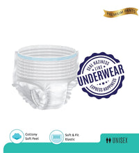 Detailed view of large-XL adult diaper pants, highlighting design and comfort.