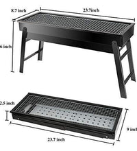 Easy-to-assemble foldable BBQ grill.