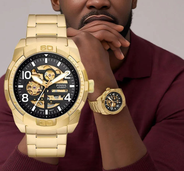 Fossil Bronson Golden Fully Automatic