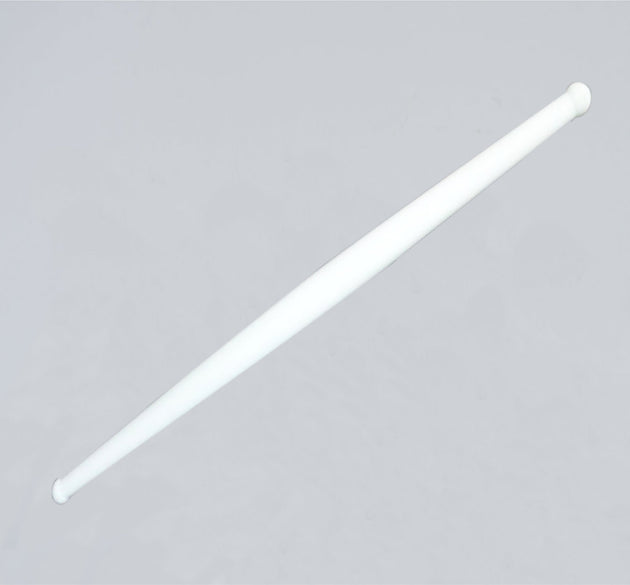 White plastic rolling pin for chapati making