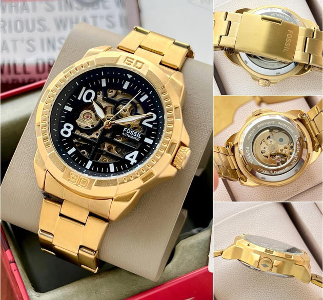 Fossil Bronson Golden Fully Automatic