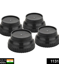 Set of four plastic round legs.