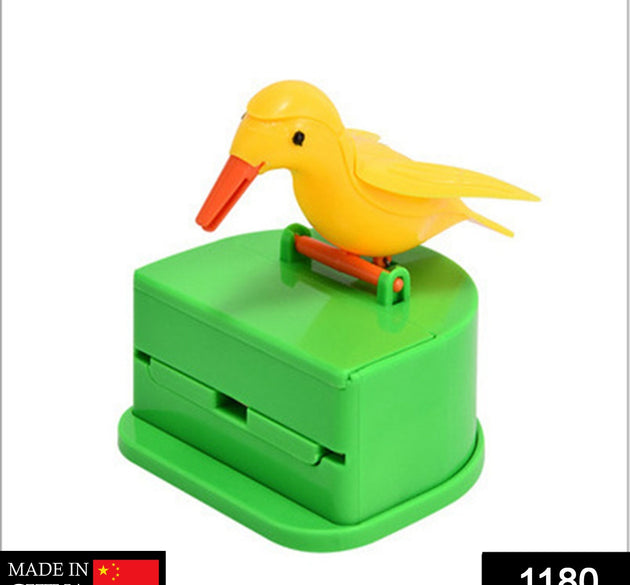 Portable automatic bird toothpick storage box