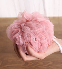 Back scrubber with loofah sponge for body care