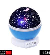 Colour-changing star projector night lamp