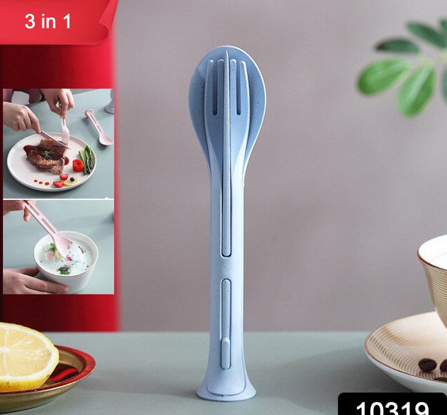 3 in 1 Reusable Spoon, Knife Forks Tableware, Spoon 