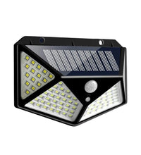 Solar LED garden light for outdoor security and pathways