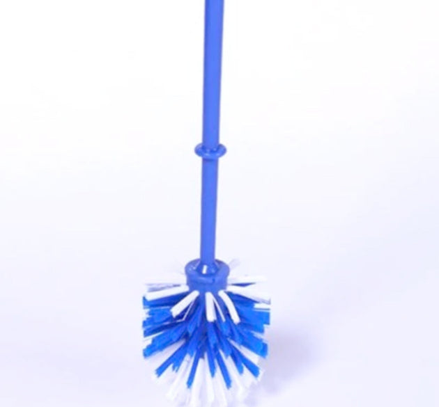 Round toilet brush