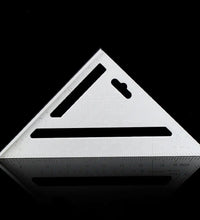 Lightweight double-sided scale, triangle measurement tool.