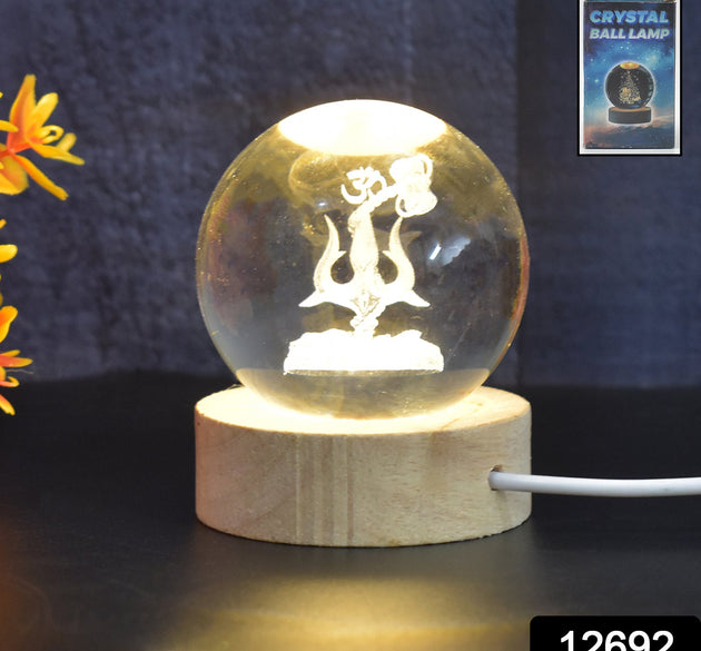 3D Crystal Ball lamps 3D Crystal Ball Night Light (1 Pc)