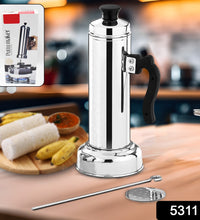 Puttu maker with metal stick and plastic handle