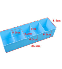 Clear bead storage tray with multiple sections for organizing various craft items.